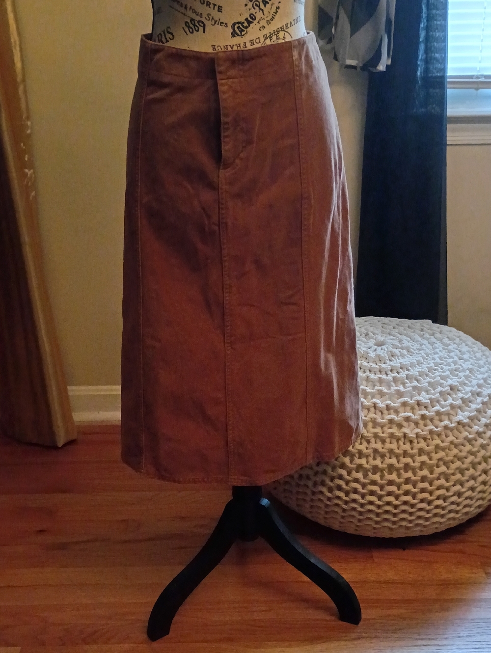 Brown Midi Skirt